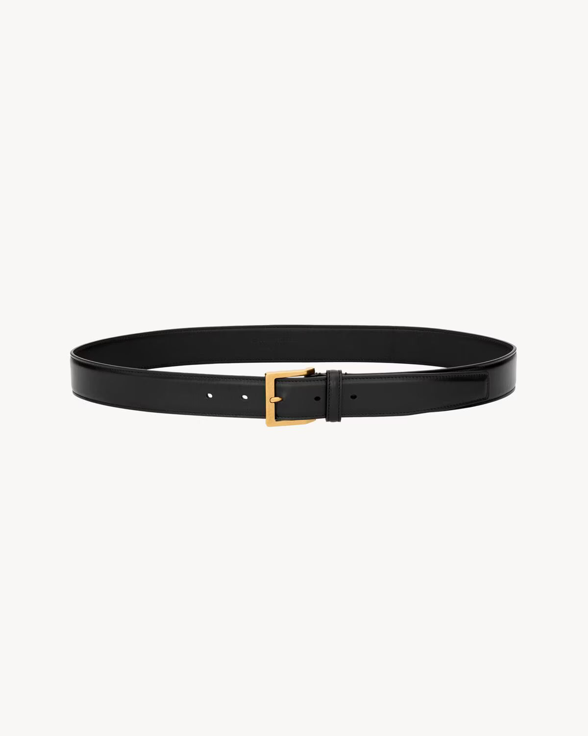 VADIM belt in smooth leather BLACK RUNWAY DELUXE
