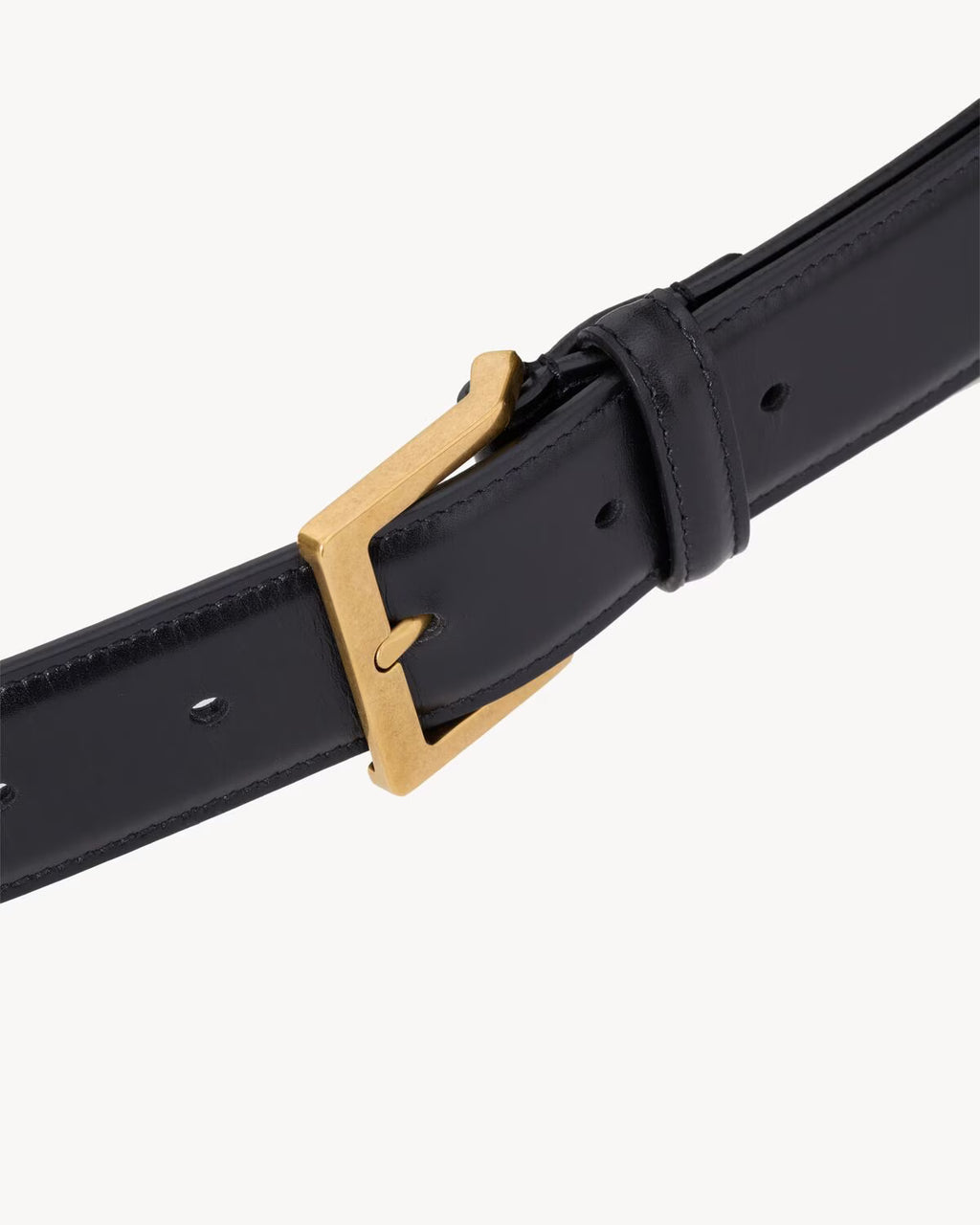VADIM belt in smooth leather BLACK RUNWAY DELUXE