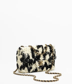 Sequins & Gold-Tone Metal  Black & Ecru RUNWAY DELUXE
