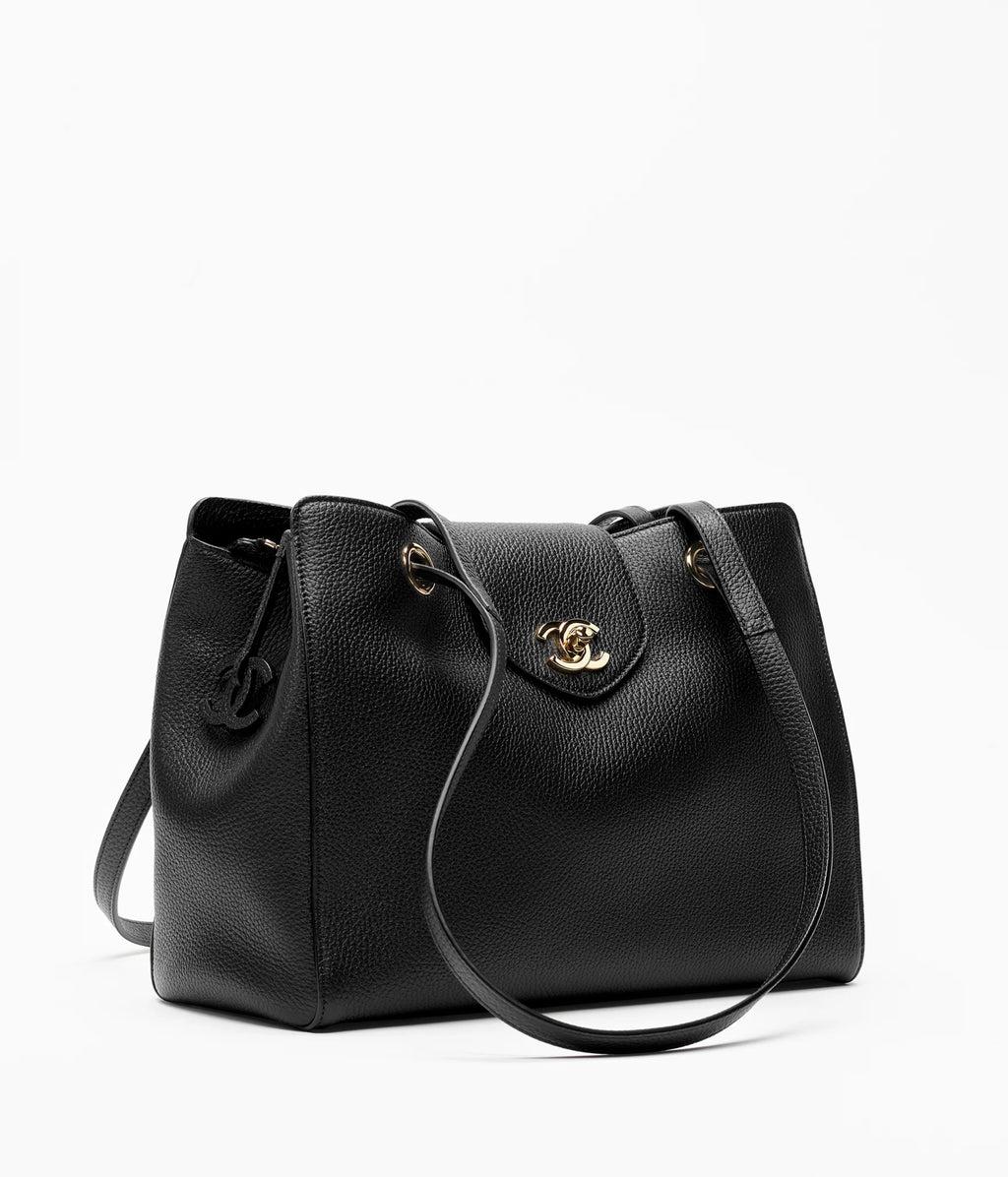Grained Calfskin & Gold-Tone Metal  Black RUNWAY DELUXE