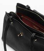 Grained Calfskin & Gold-Tone Metal  Black RUNWAY DELUXE
