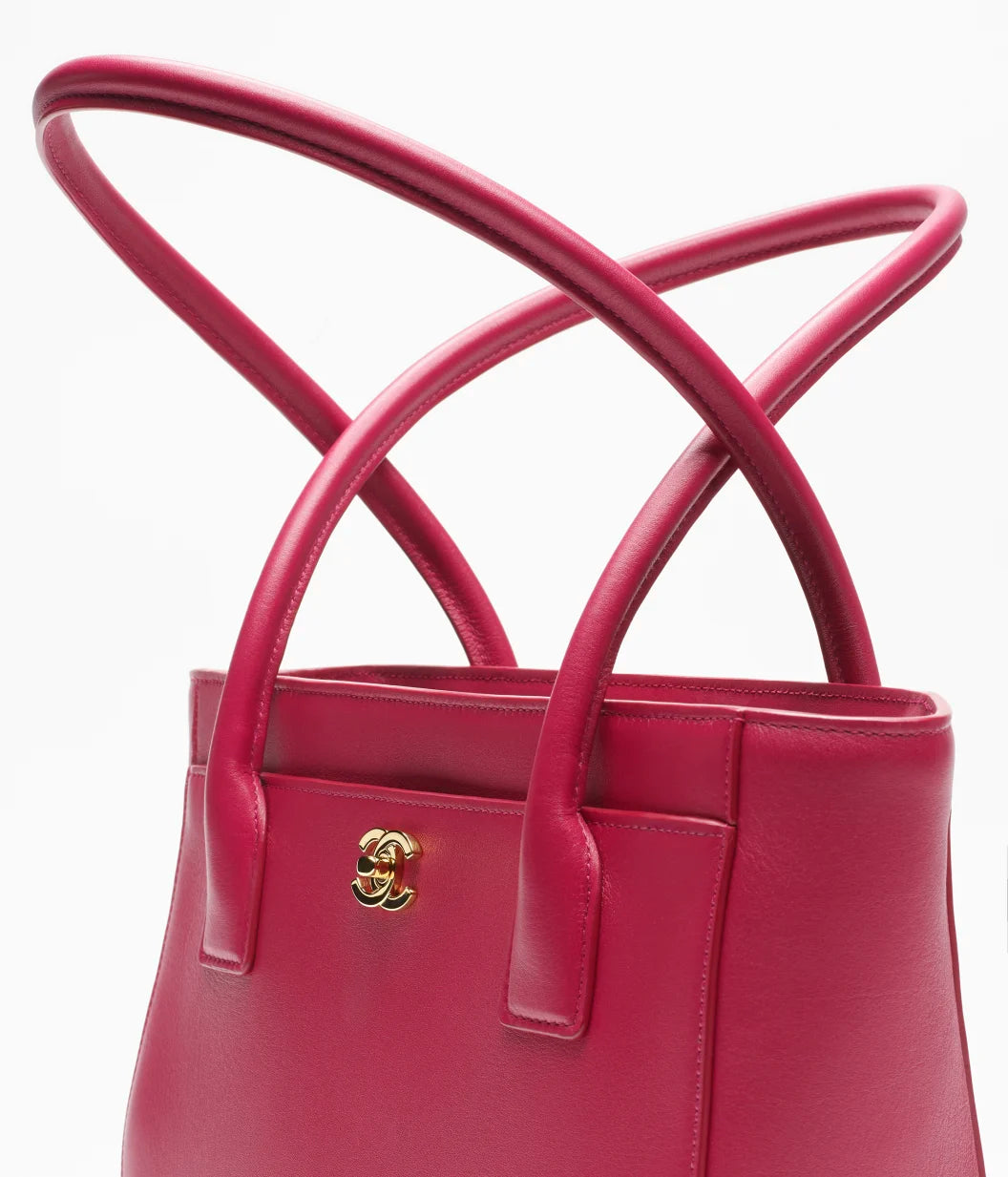 Calfskin & Gold-Tone Metal  Fuchsia RUNWAY DELUXE