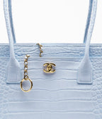 Crocodile Embossed Calfskin & Gold-Tone Metal RUNWAY DELUXE