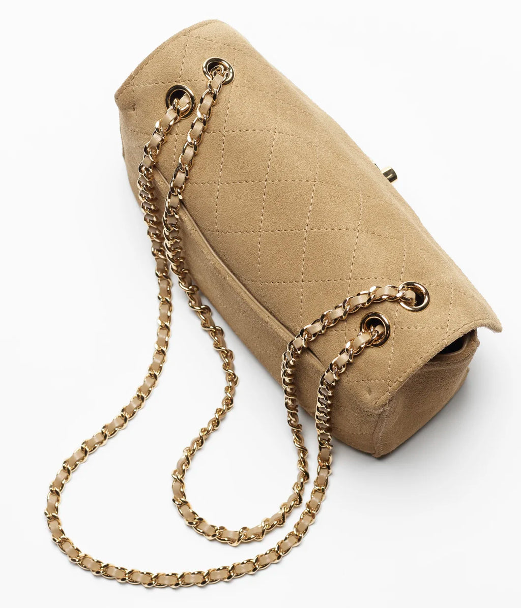 Suede Calfskin & Gold Metal RUNWAY DELUXE