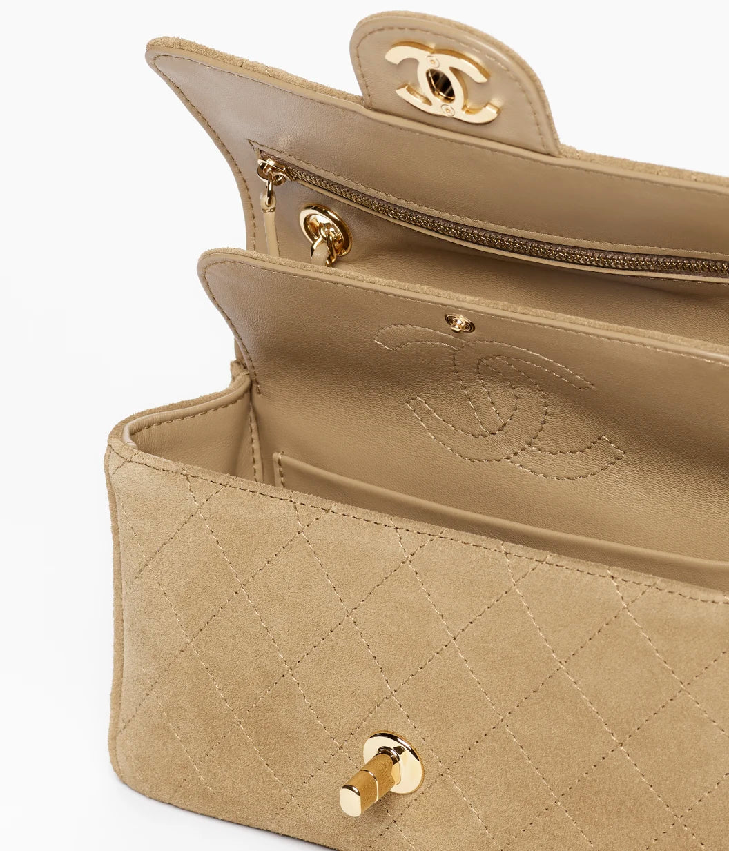 Suede Calfskin & Gold Metal RUNWAY DELUXE
