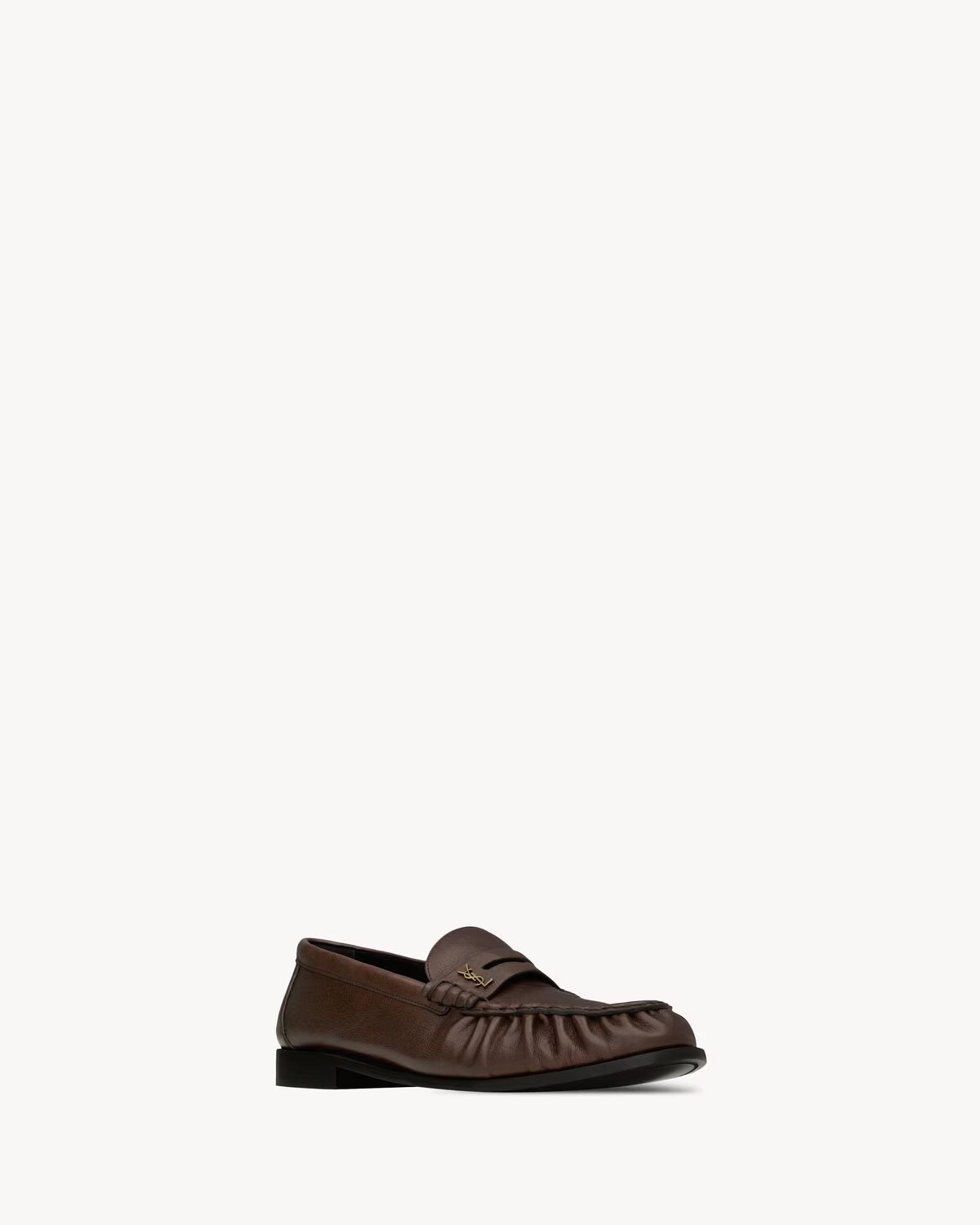 LE LOAFER supple in matte leather PARIS BROWN RUNWAY DELUXE