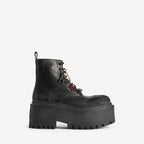 Women's Strike Platform Bootie With Charms in Black/multicolor