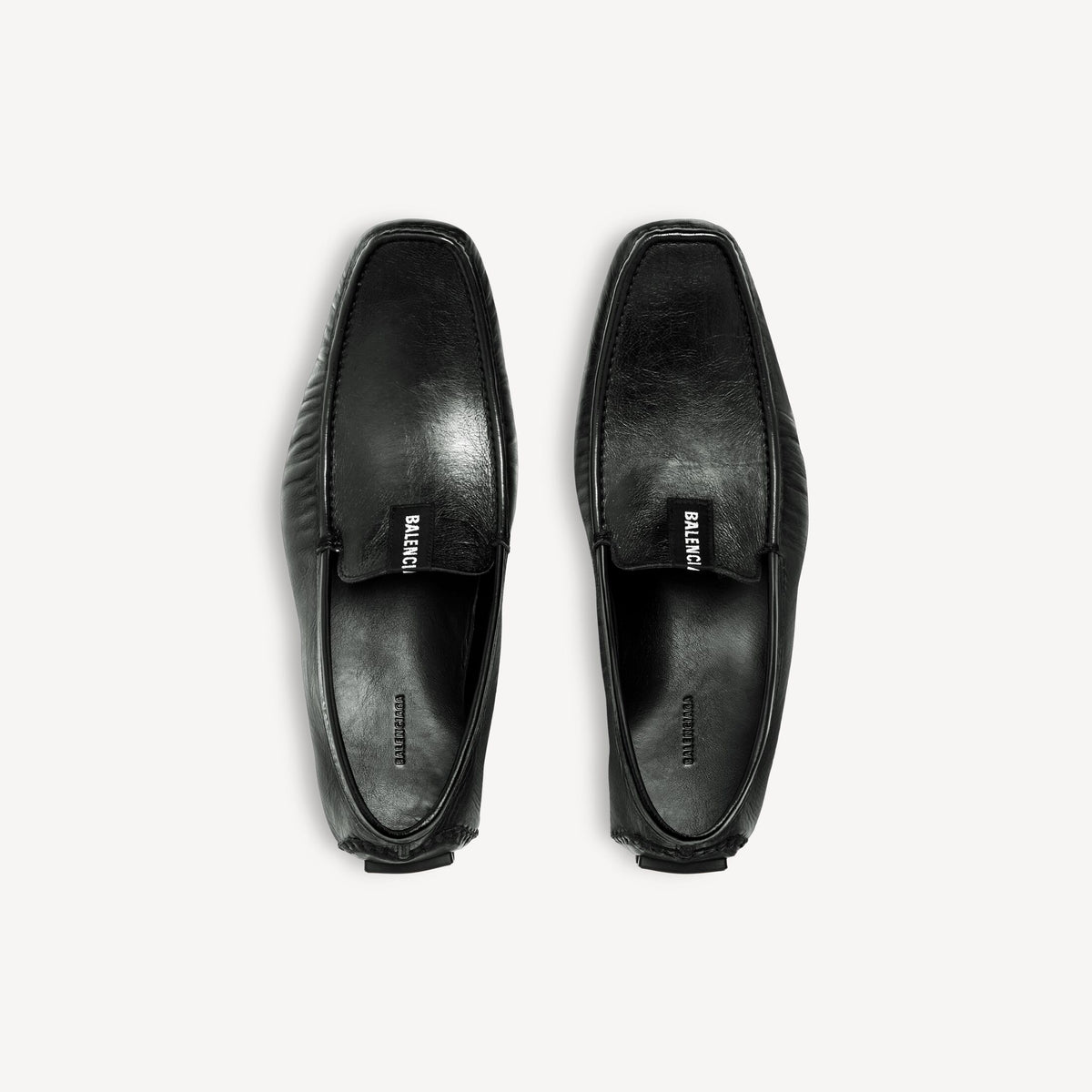 Men's Portofino Loafer in Black Portofino Loafer in black aged shiny calfskin RUNWAY DELUXE