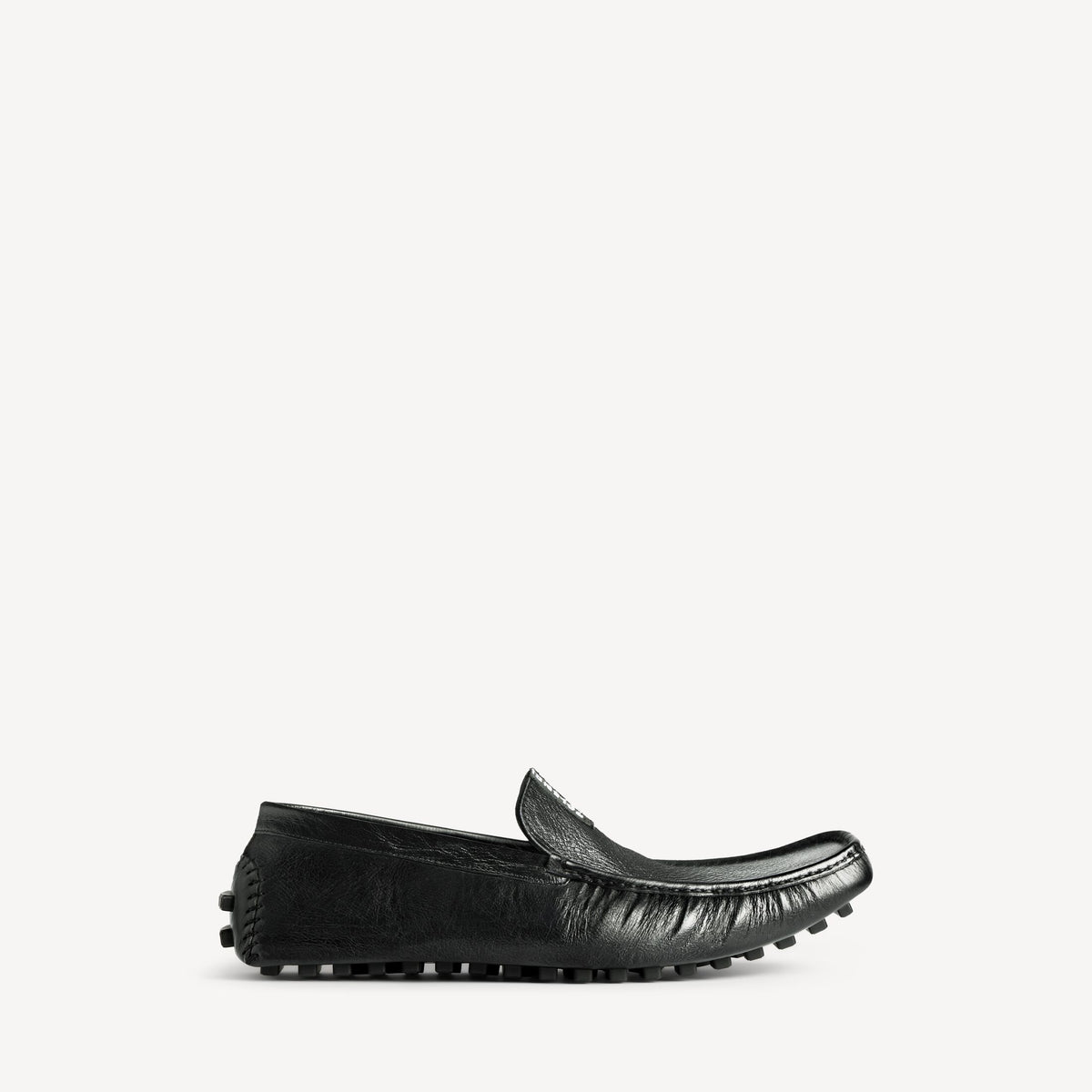 Men's Portofino Loafer in Black Portofino Loafer in black aged shiny calfskin RUNWAY DELUXE