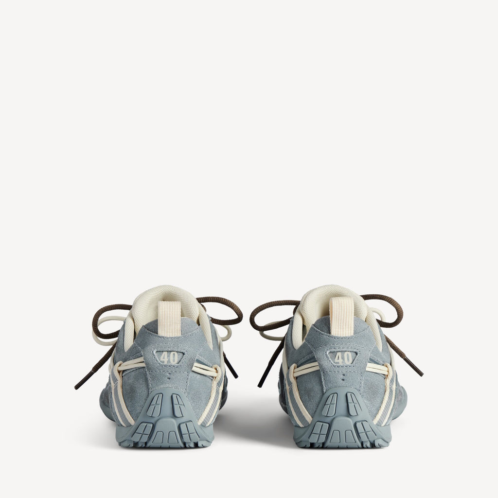 Women's Radar Velvety Sneaker in Grey/off White/brown