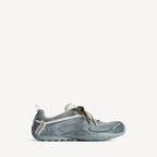 Women's Radar Velvety Sneaker in Grey/off White/brown