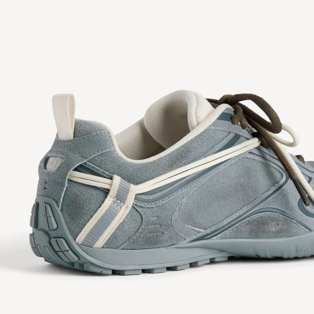 Women's Radar Velvety Sneaker in Grey/off White/brown