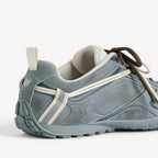 Women's Radar Velvety Sneaker in Grey/off White/brown