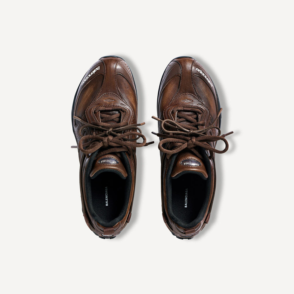 Women's Radar Leather Sneaker in Brown/black