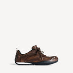 Women's Radar Leather Sneaker in Brown/black