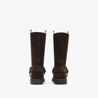 Leather Soft Saddle Low Boots