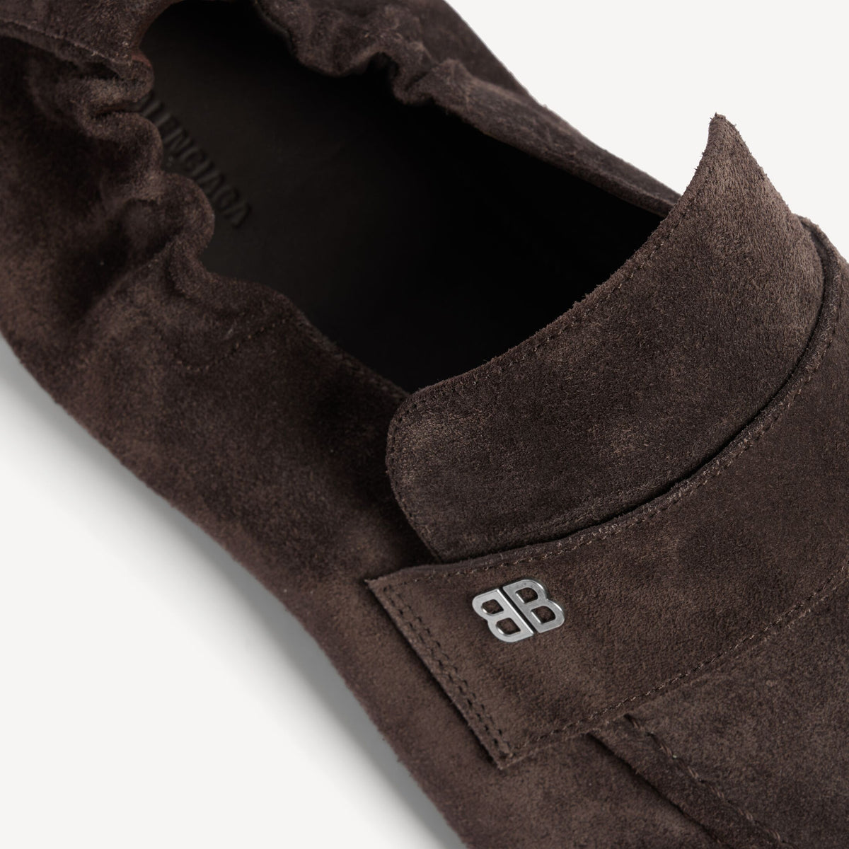 Men's Palermo Bb Loafer in Brown Palermo BB Loafer in brown suede calfskin RUNWAY DELUXE