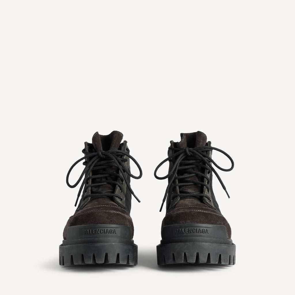 Women's Combat Strike Low Boot in Brown/black