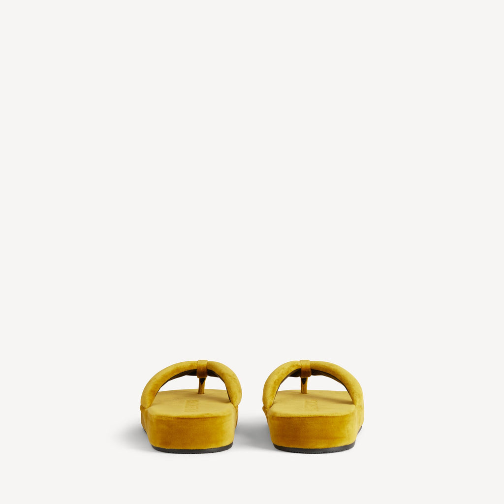 Women's Jet Lag Thong in Mustard RUNWAY DELUXE