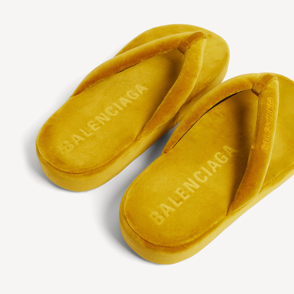Women's Jet Lag Thong in Mustard RUNWAY DELUXE