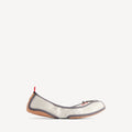 Women's Ballet Sneaker in Eggshell/grey/navy/red
