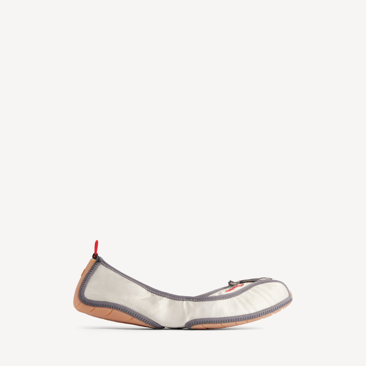 Women's Ballet Sneaker in Eggshell/grey/navy/red