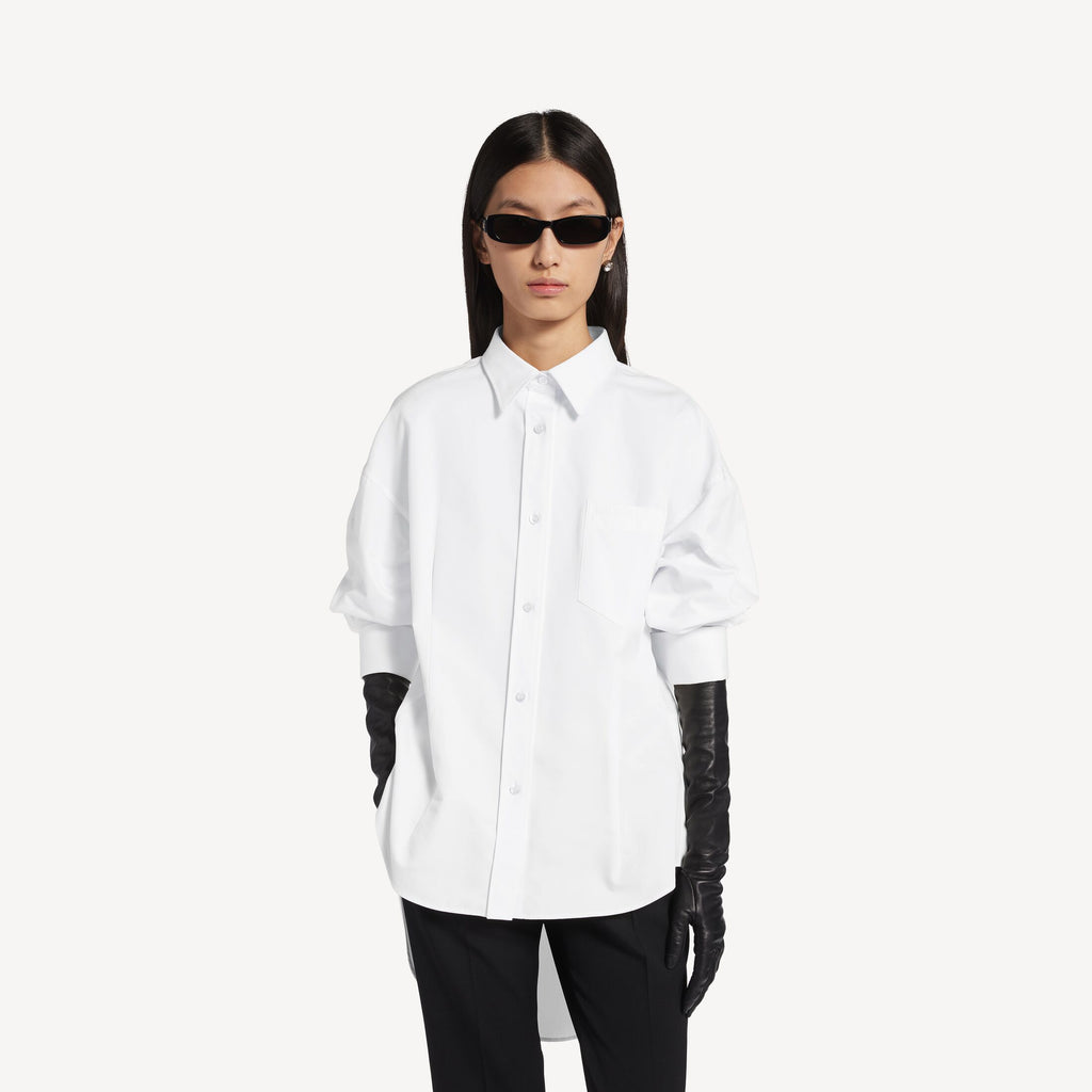 Women's Classic Shirt in White RUNWAY DELUXE