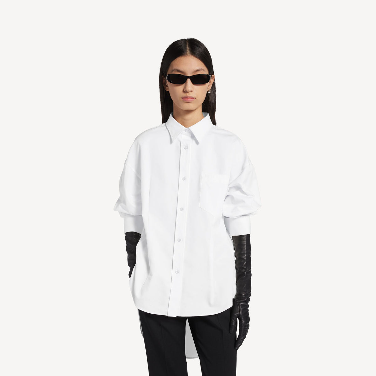 Women's Classic Shirt in White RUNWAY DELUXE