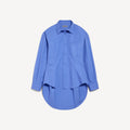 Classic Shirt in storm blue cotton poplin RUNWAY DELUXE
