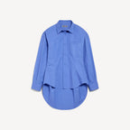Classic Shirt in storm blue cotton poplin RUNWAY DELUXE