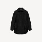 Classic Shirt in black double cotton is from look 40 of Balenciaga's Summer 26 Collection. RUNWAY DELUXE
