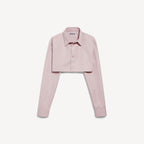 Women's Cropped Shirt in Dusty Pink RUNWAY DELUXE