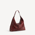 Women's Le City Hobo Bag Medium in Berry Red RUNWAY DELUXE