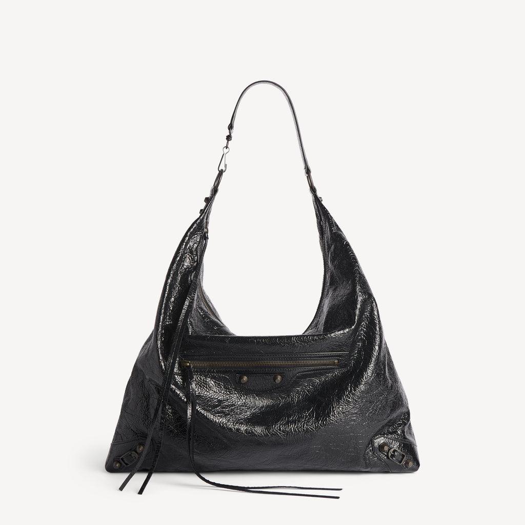Women's Le City Hobo Bag Large in Black RUNWAY DELUXE