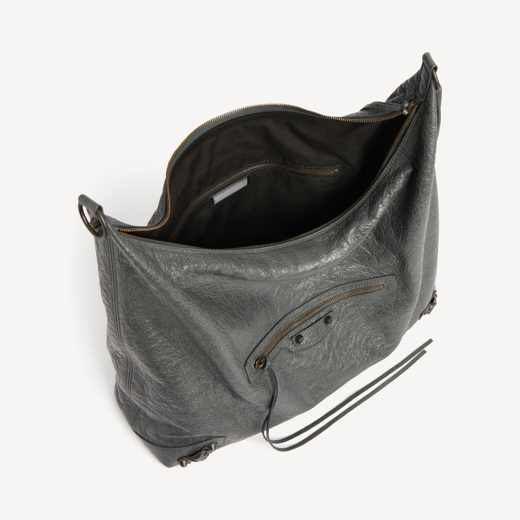 Women's Le City Hobo Bag Large in Volcanic Rock RUNWAY DELUXE
