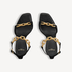 Women's Duchesse Sandal in Black RUNWAY DELUXE