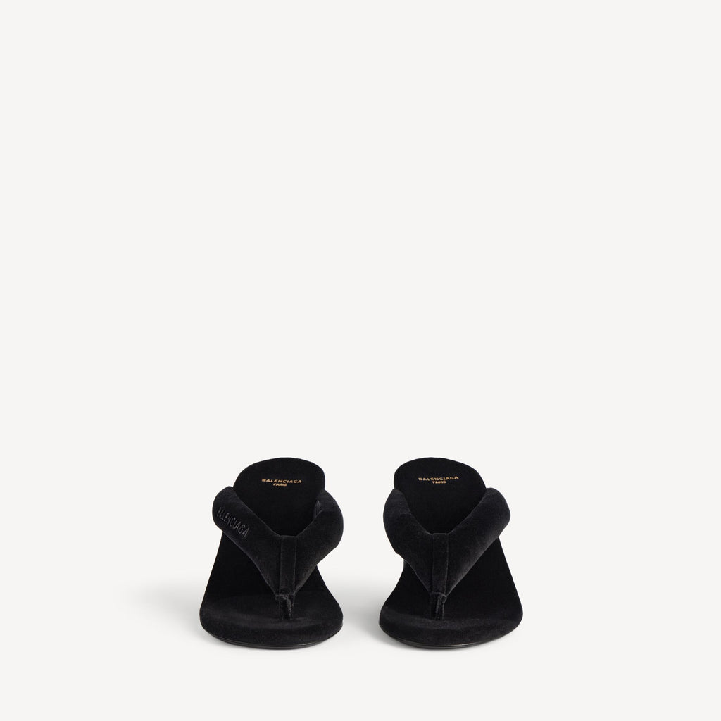 Women's Gaeta Wedge Thong in Black RUNWAY DELUXE