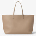 Dove grey Cuoio Romano leather shopper