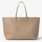 Dove grey Cuoio Romano leather shopper