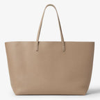 Dove grey Cuoio Romano leather shopper