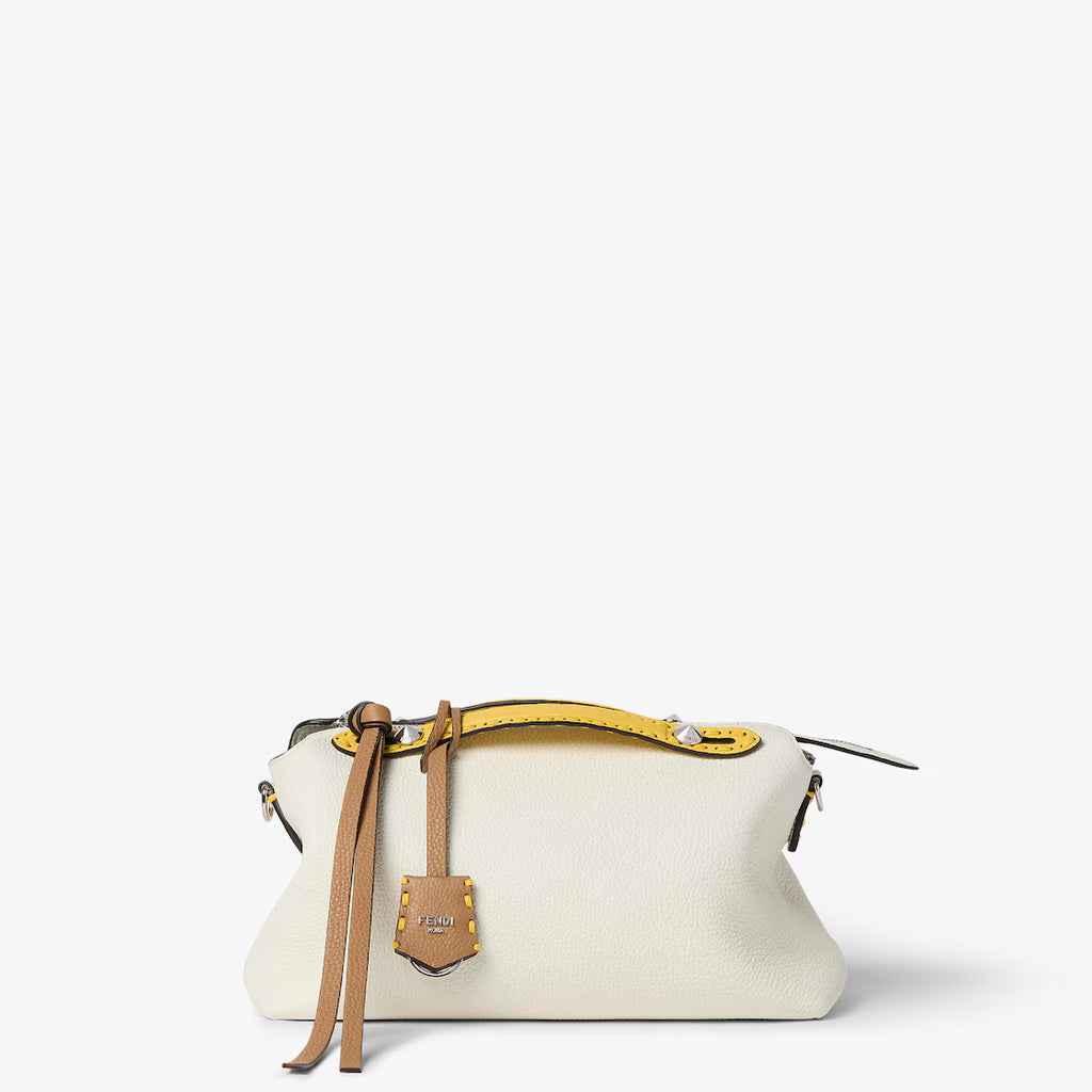 Multicolour Selleria bag with 192 hand-sewn topstitches