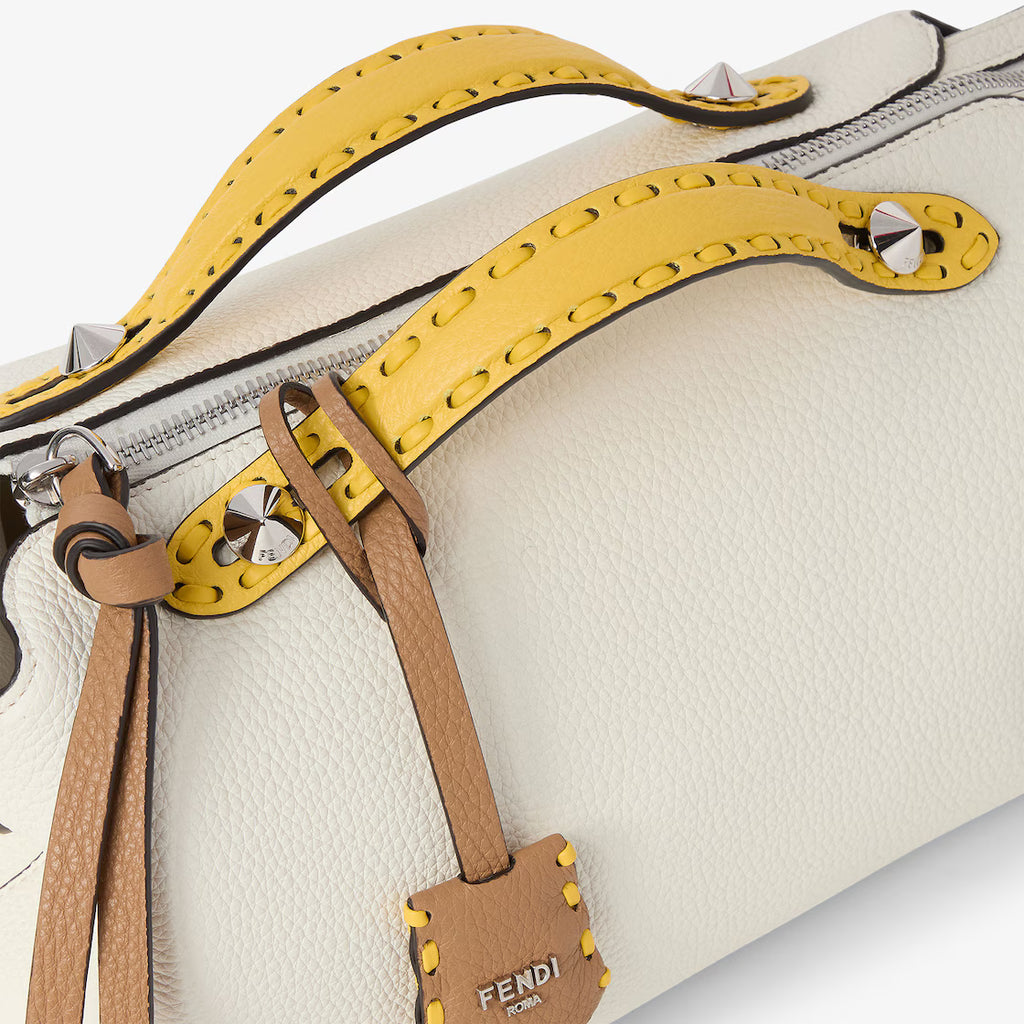 Multicolour Selleria bag with 192 hand-sewn topstitches