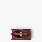 Dark red ostrich bag