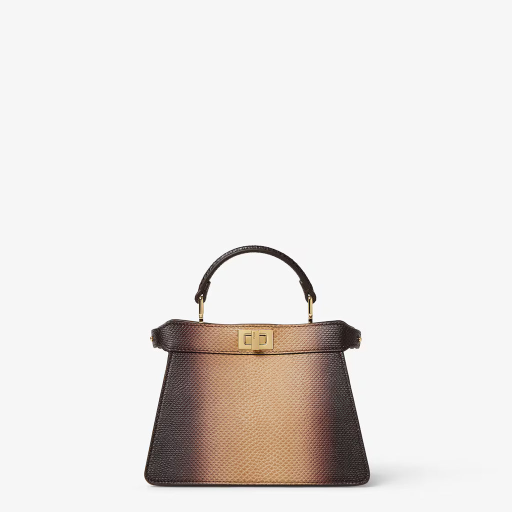 Gradient brown karung bag