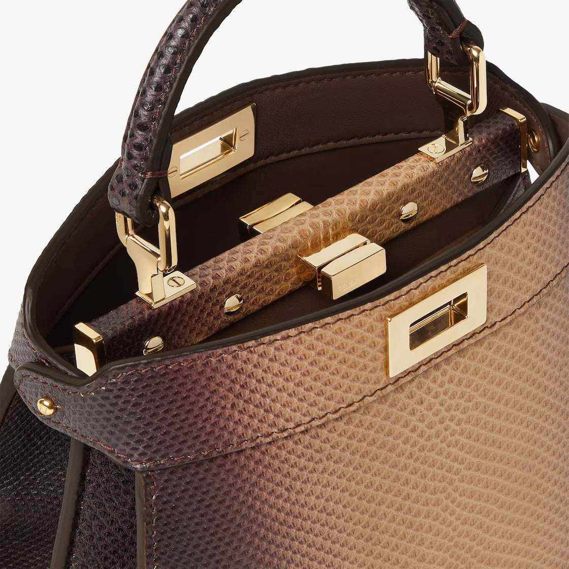 Gradient brown karung bag