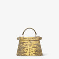Light yellow lizard leather bag