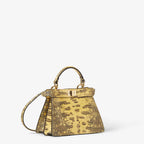 Light yellow lizard leather bag