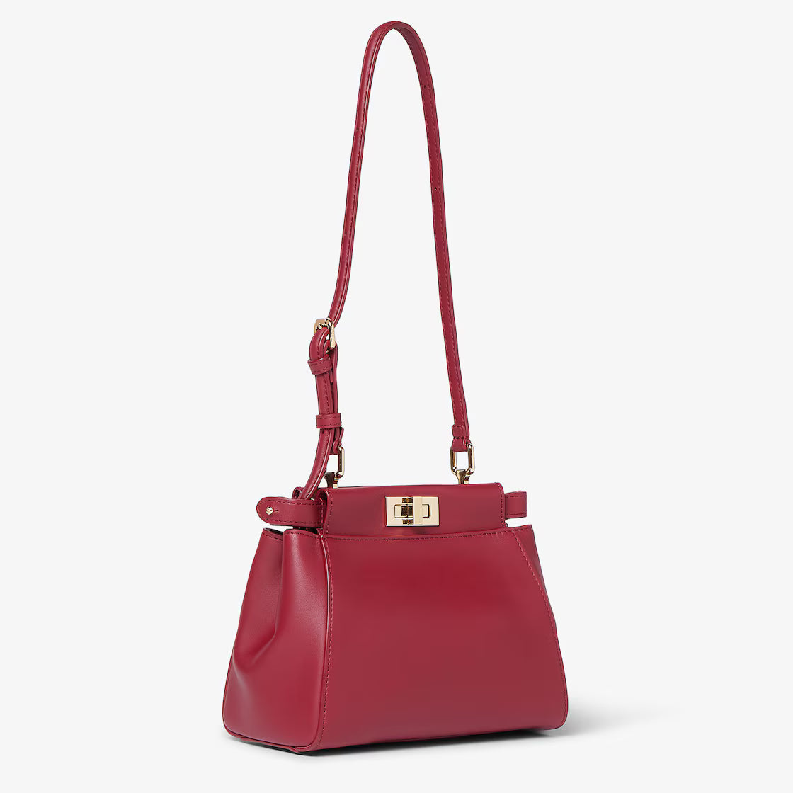 Dark red leather bag