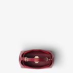 Dark red leather bag