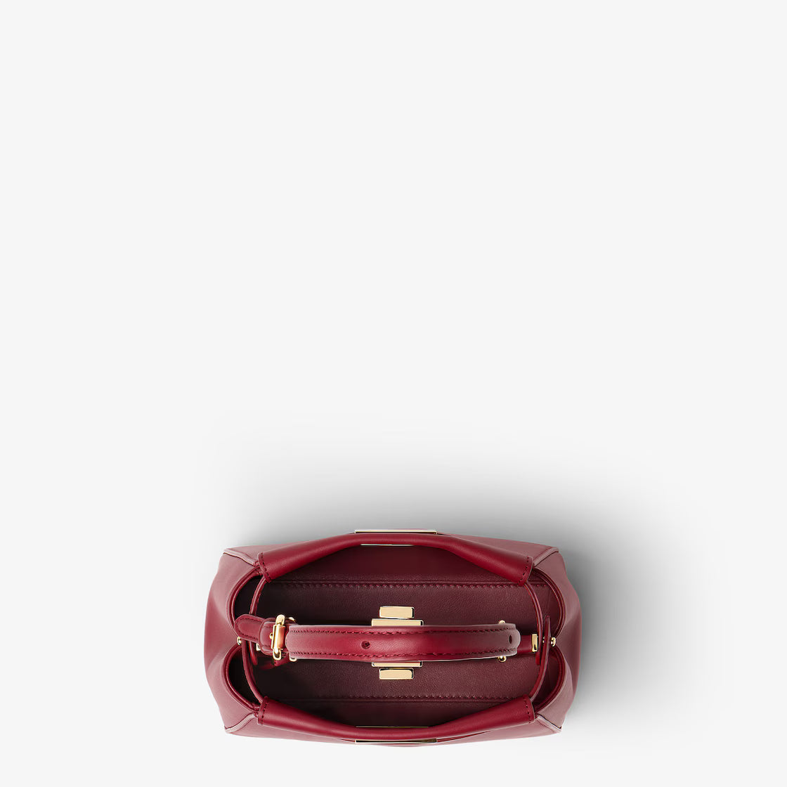 Dark red leather bag